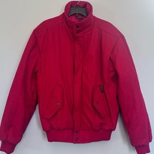 Vintage Members Only red wool Bomber jacket size 47L